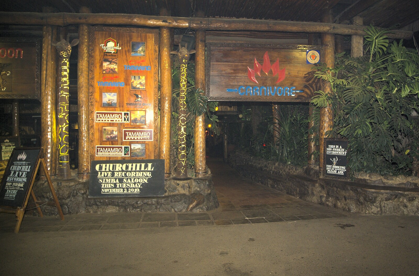 The front of Carnivore restaurant from Nairobi and the Road to Maasai Mara, Kenya, Africa - 1st November 2010