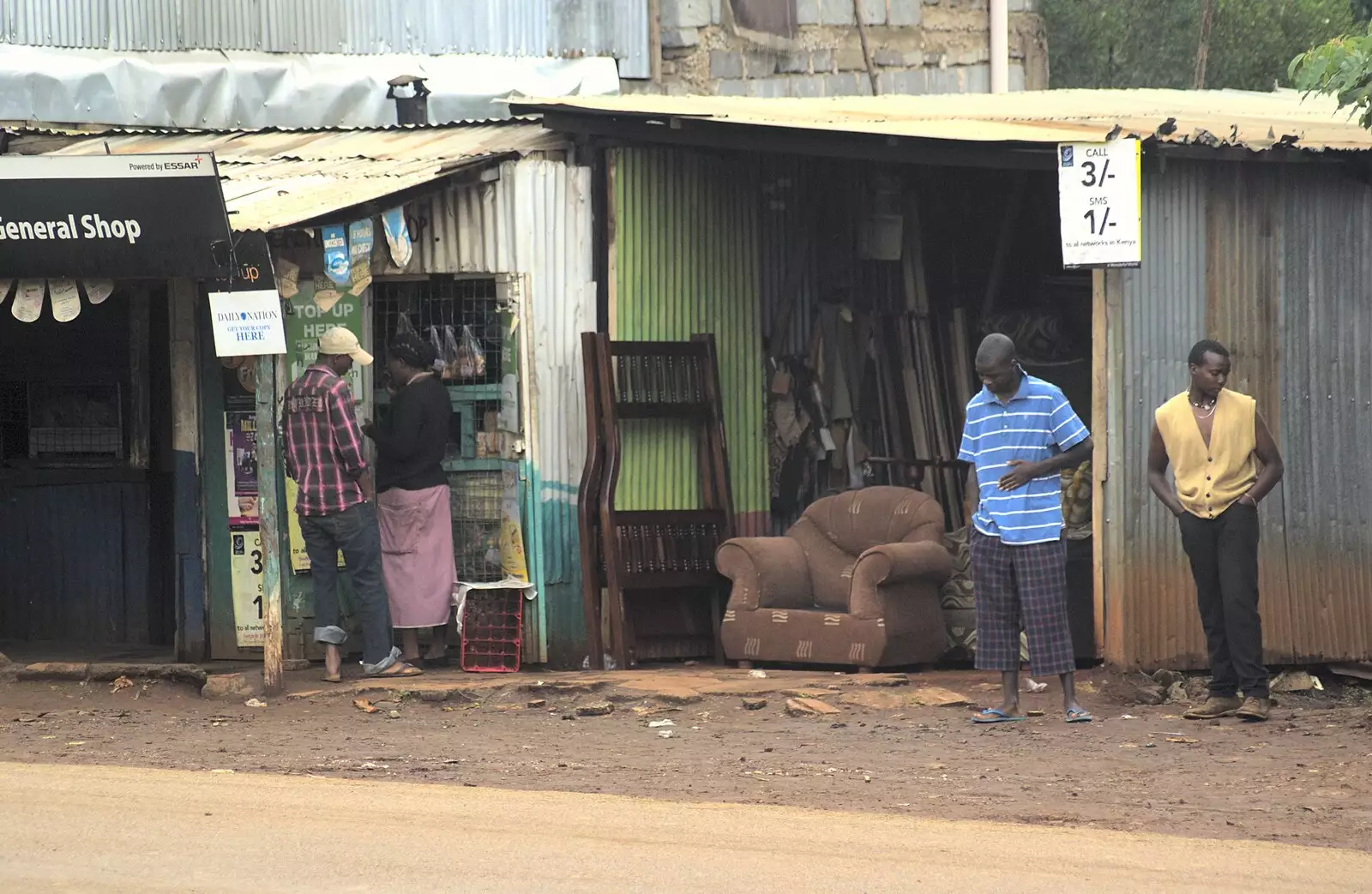 An armchair on the street, from Nairobi and the Road to Maasai Mara, Kenya, Africa - 1st November 2010
