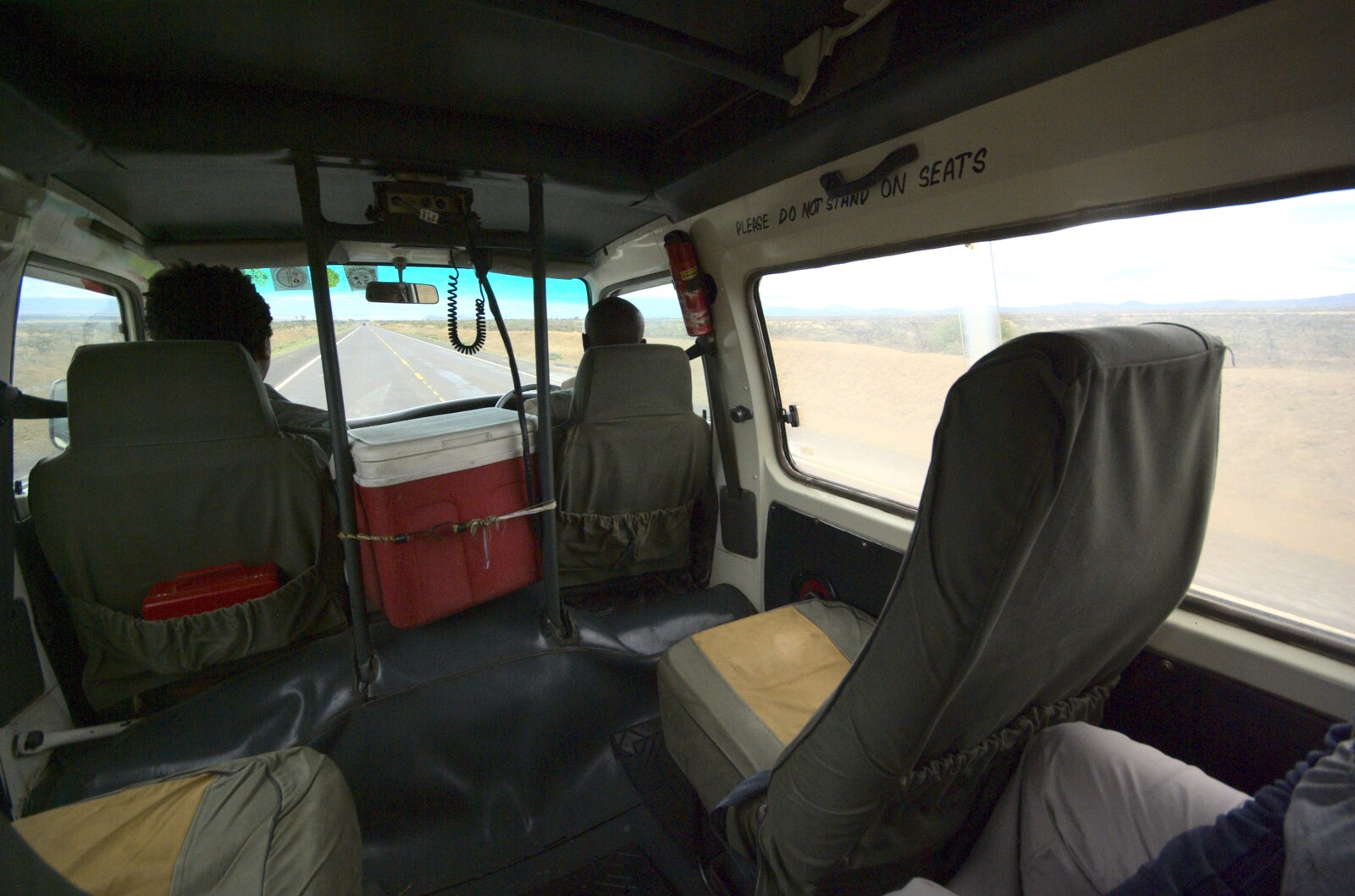 Inside the safari van from Nairobi and the Road to Maasai Mara, Kenya, Africa - 1st November 2010