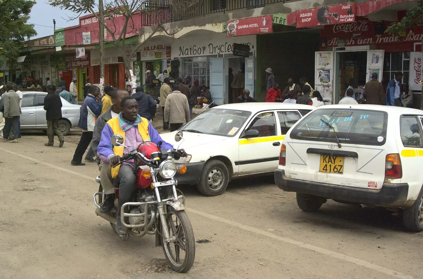 Dudes on a motorbike, from Nairobi and the Road to Maasai Mara, Kenya, Africa - 1st November 2010