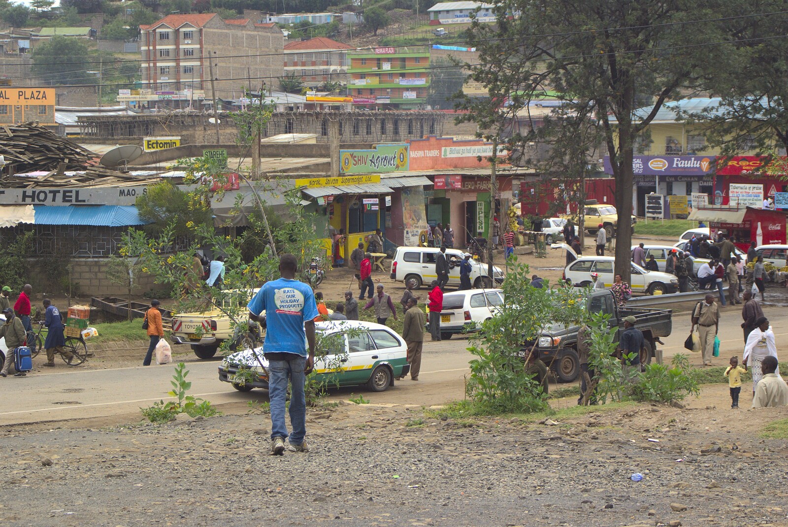 The town of Narok from Nairobi and the Road to Maasai Mara, Kenya, Africa - 1st November 2010