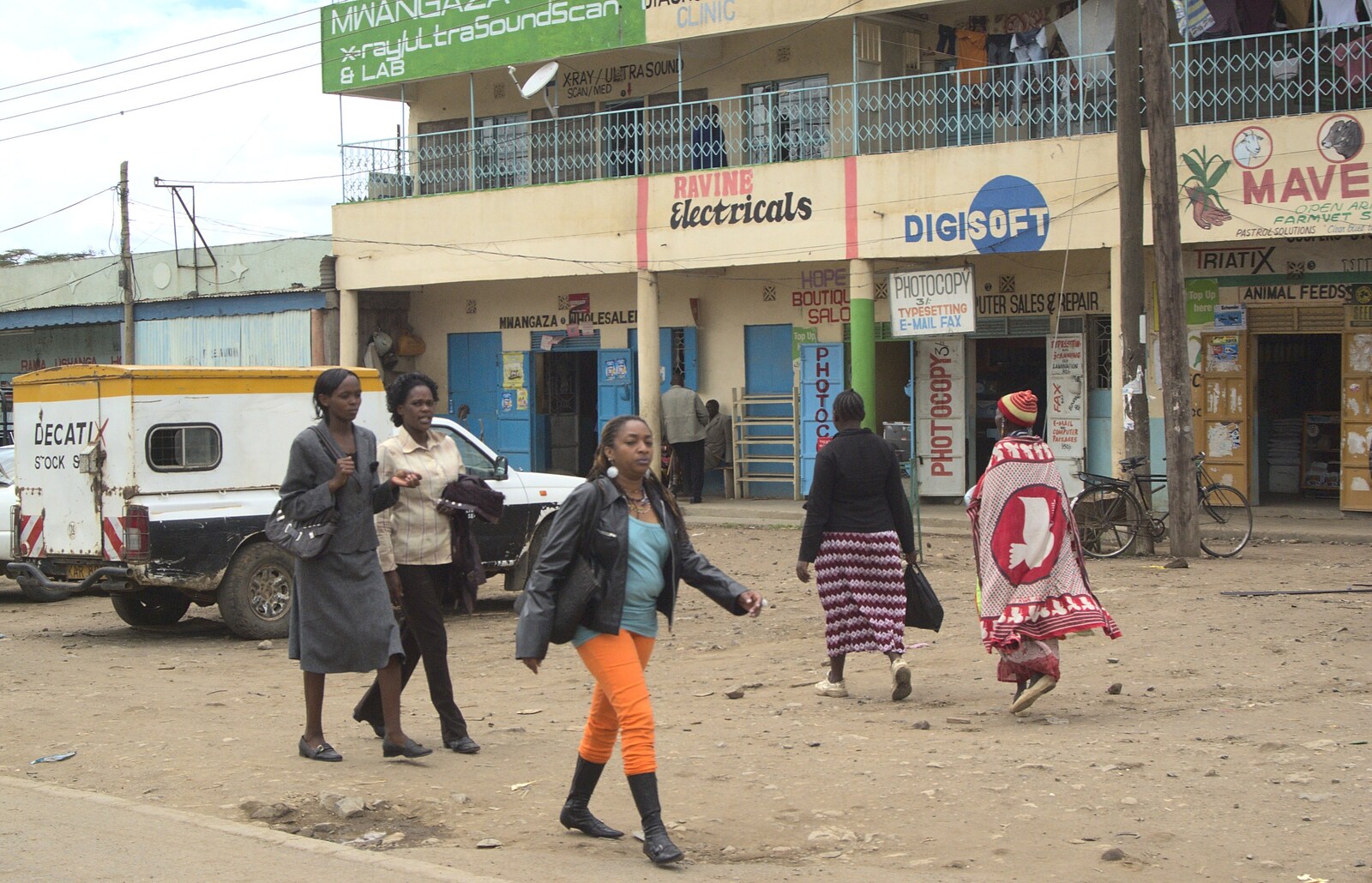 Striding around Narok from Nairobi and the Road to Maasai Mara, Kenya, Africa - 1st November 2010