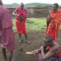 The bushcraft skill of friction firelighting, Maasai Mara Safari and a Maasai Village, Ololaimutia, Kenya - 5th November 2010