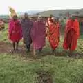 Maasai men demonstrate their pre-wedding rituals, Maasai Mara Safari and a Maasai Village, Ololaimutia, Kenya - 5th November 2010