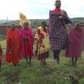 Jumping is part of the wedding ritual, Maasai Mara Safari and a Maasai Village, Ololaimutia, Kenya - 5th November 2010