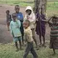 A group of young boys surveys us, Maasai Mara Safari and a Maasai Village, Ololaimutia, Kenya - 5th November 2010