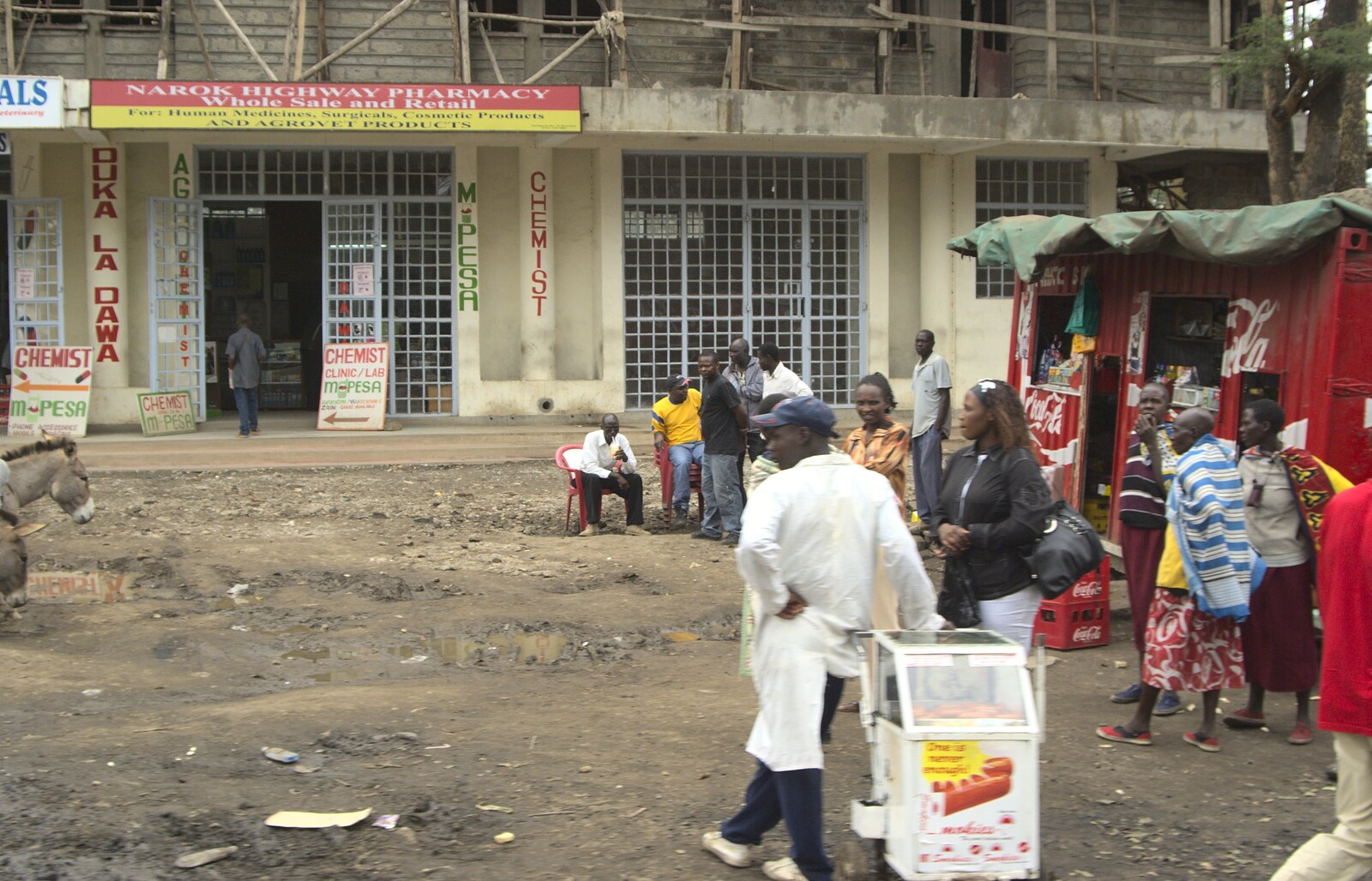 Outside the Narok Highway Pharmacy from Narok to Naivasha and Hell's Gate National Park, Kenya, Africa - 5th November 2010