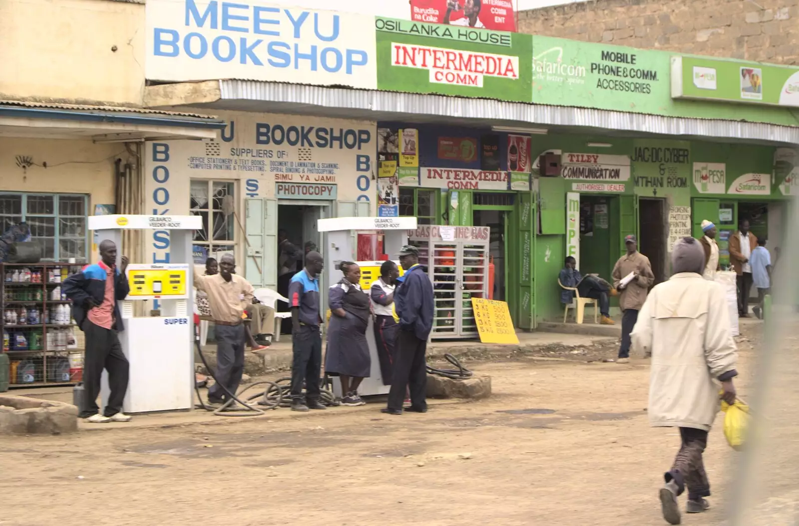 A petrol station by the Meeyu Bookshop, from Narok to Naivasha and Hell's Gate National Park, Kenya, Africa - 5th November 2010