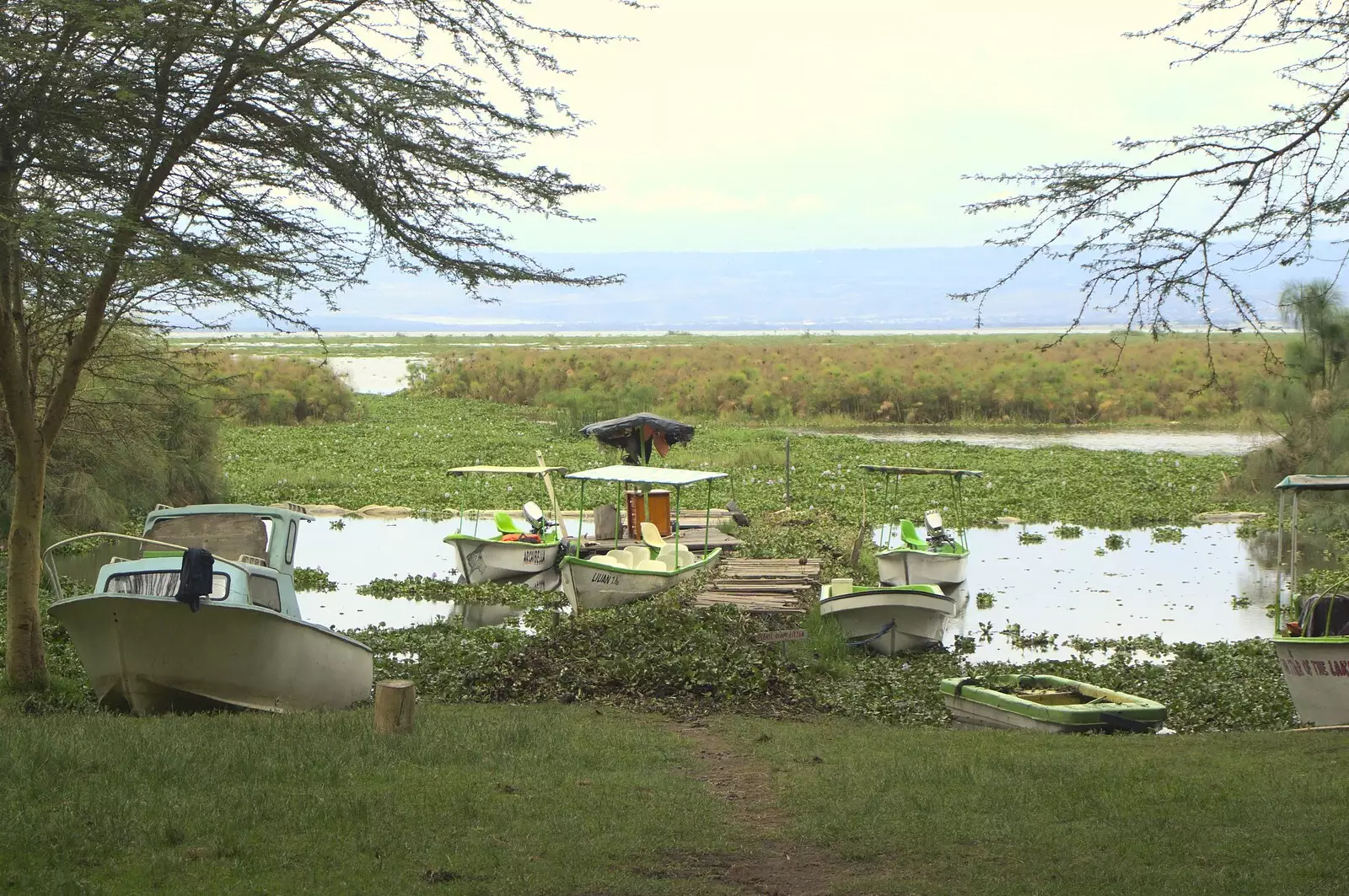 A view out over Lake Naivasha, from Narok to Naivasha and Hell's Gate National Park, Kenya, Africa - 5th November 2010