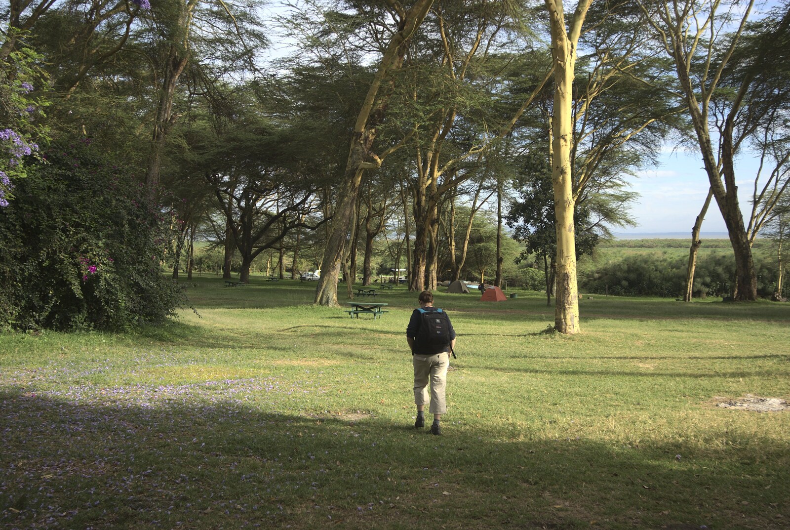 Narok to Naivasha and Hell's Gate National Park, Kenya, Africa - 5th November 2010: Isobel heads off