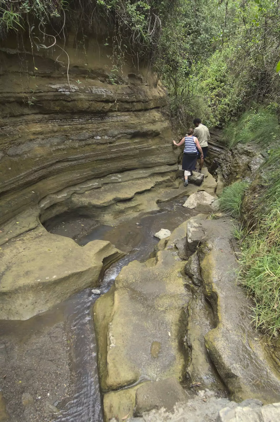 Perfect layers of sedimentary rock, from Narok to Naivasha and Hell's Gate National Park, Kenya, Africa - 5th November 2010