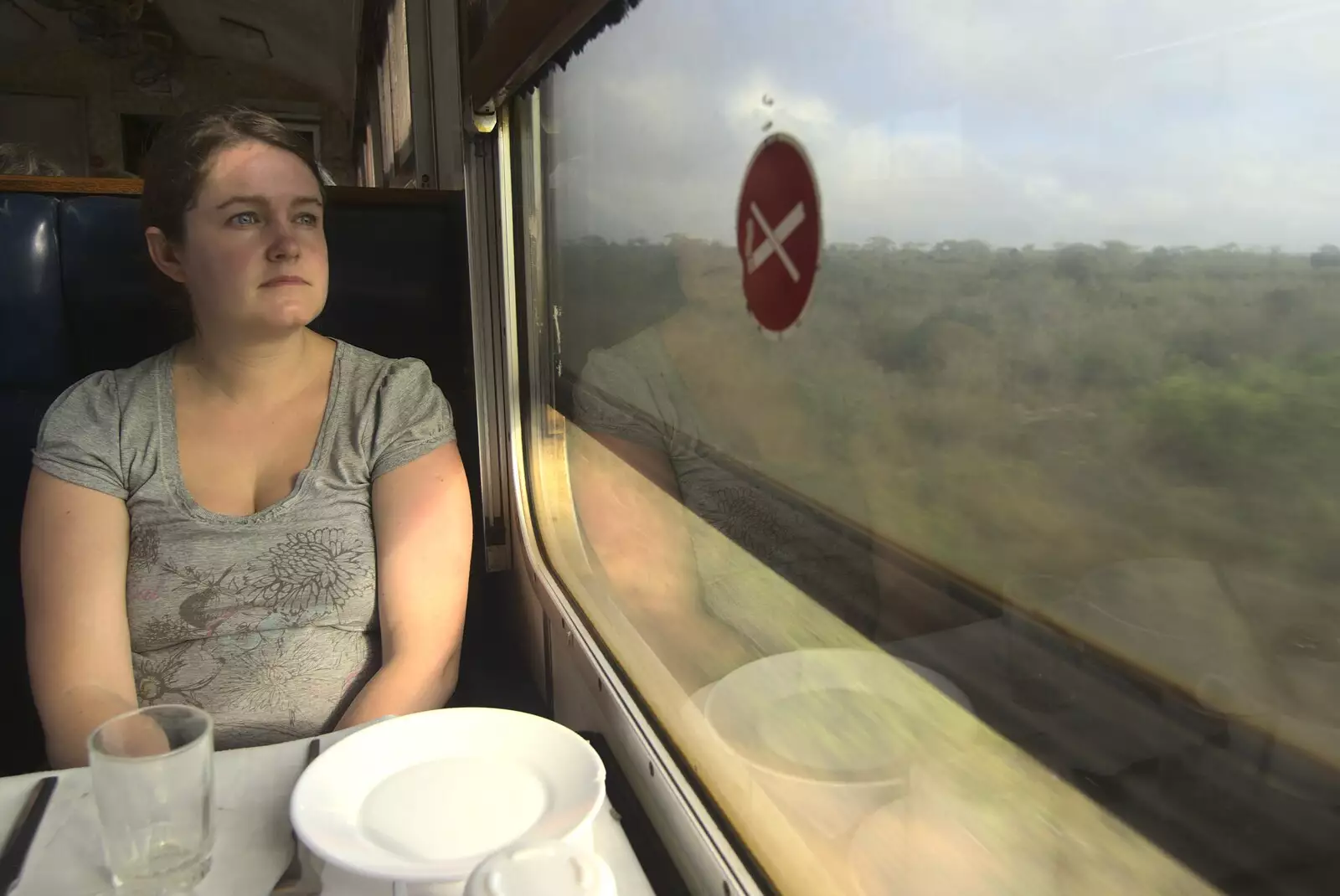 Isobel surveys the scenery, from Long Train (not) Runnin': Tiwi Beach, Mombasa, Kenya - 7th November 2010