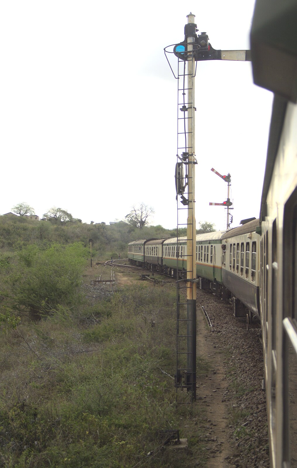 The Kenya Railway is using semaphore signals from Long Train (not) Runnin': Tiwi Beach, Mombasa, Kenya - 7th November 2010