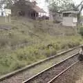 A girl runs alongside the train, Long Train (not) Runnin': Tiwi Beach, Mombasa, Kenya - 7th November 2010