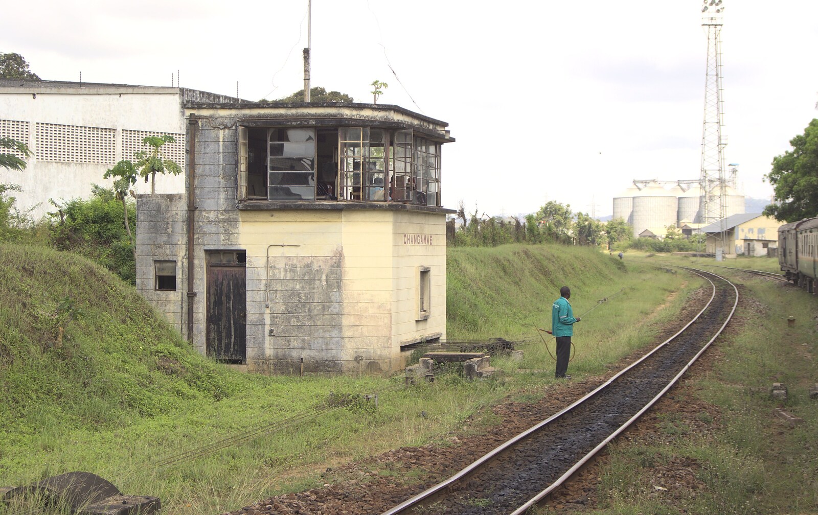 Long Train (not) Runnin': Tiwi Beach, Mombasa, Kenya - 7th November 2010: A signal box at Changamwe