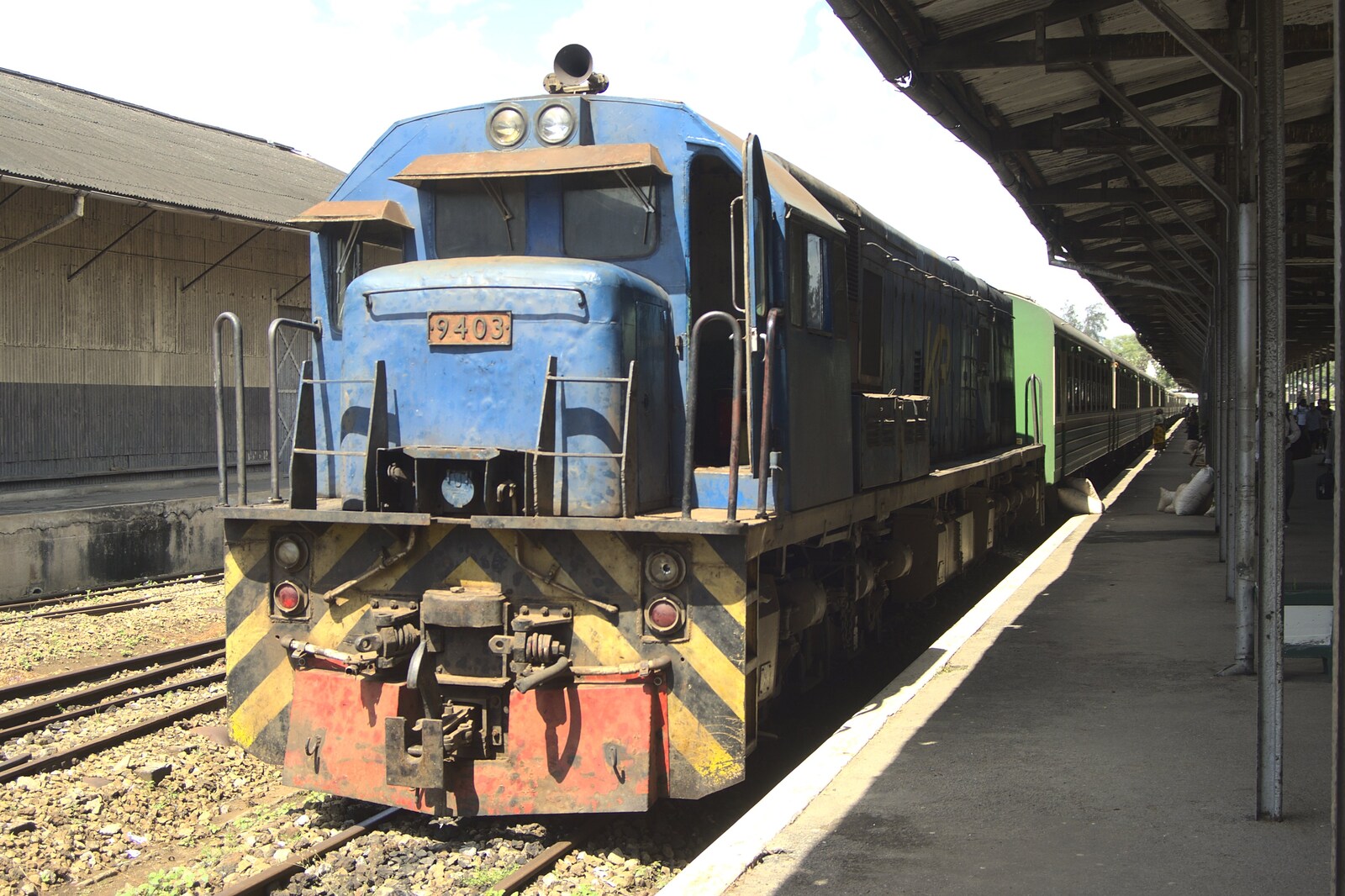 Long Train (not) Runnin': Tiwi Beach, Mombasa, Kenya - 7th November 2010: The lump of iron that hauled our train 