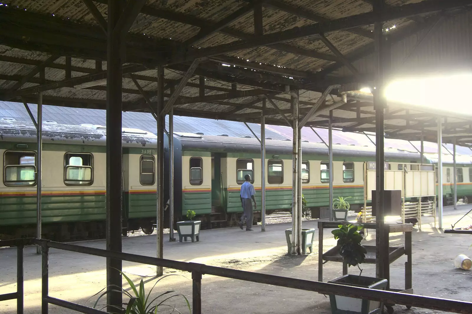 The train awaits for our return trip to Nairobi, from Long Train (not) Runnin': Tiwi Beach, Mombasa, Kenya - 7th November 2010