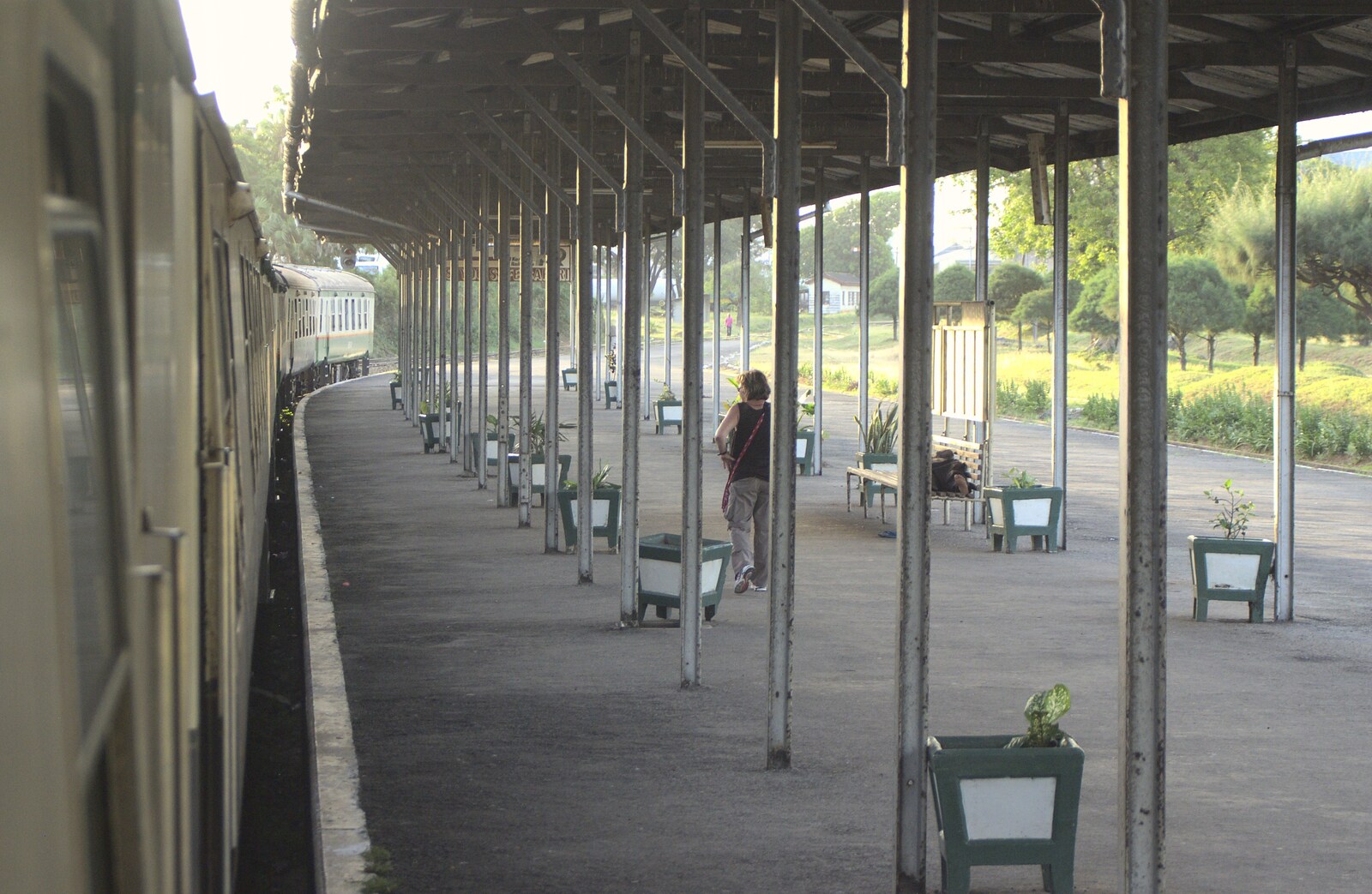 The almost-empty platform from Long Train (not) Runnin': Tiwi Beach, Mombasa, Kenya - 7th November 2010