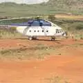 Outside Voi, the Kenyan Police helicopter lurks, Long Train (not) Runnin': Tiwi Beach, Mombasa, Kenya - 7th November 2010