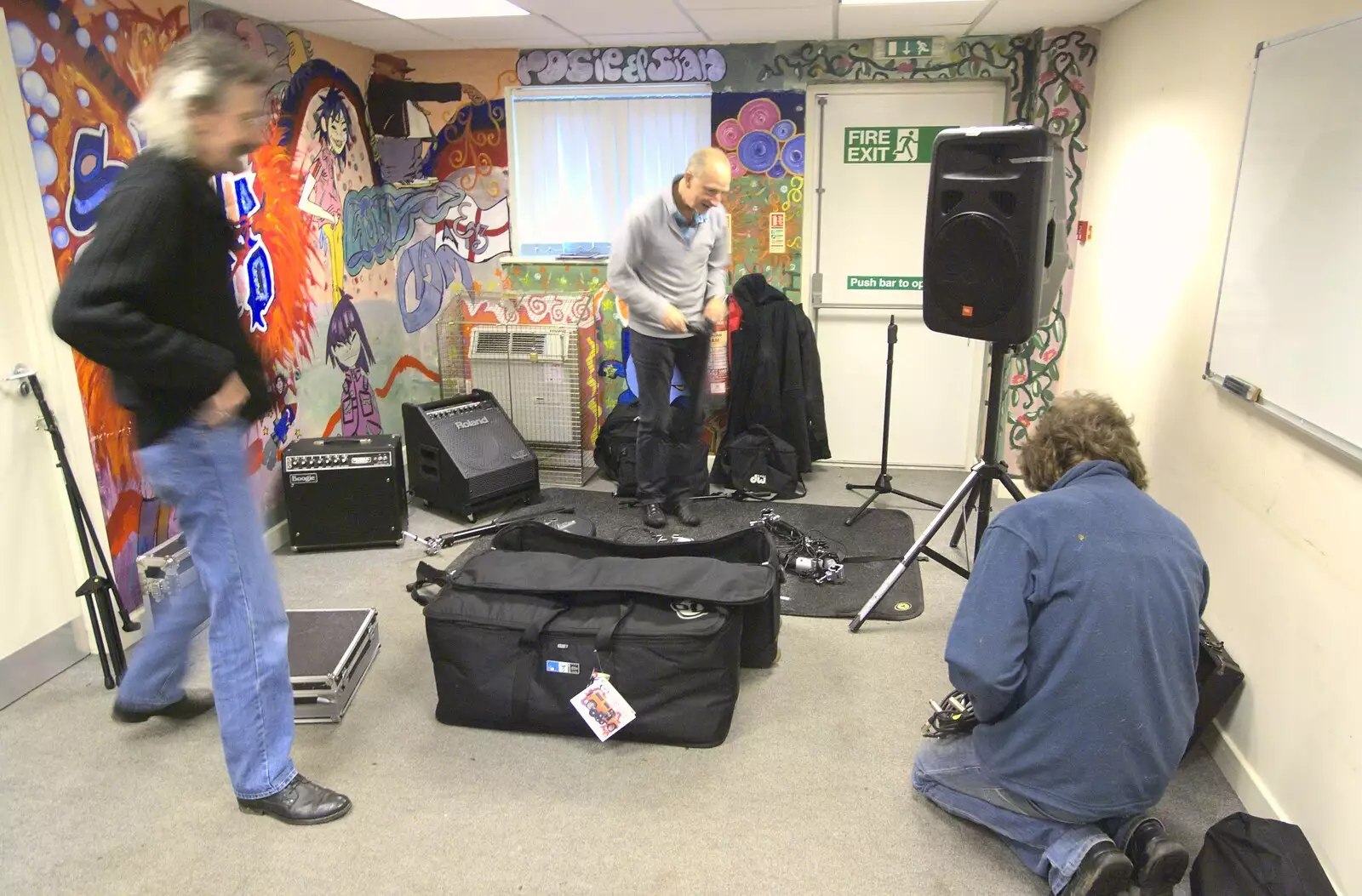 Henry tries his new electronic drum kit, from Apple Pressing and Amandine's Jazz, Diss, Norfolk - 21st November 2010