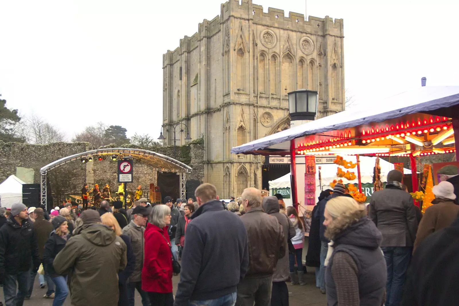 The Abbeygate tower, from A Christmas Fair, Bury St. Edmunds, Suffolk - 28th November 2010