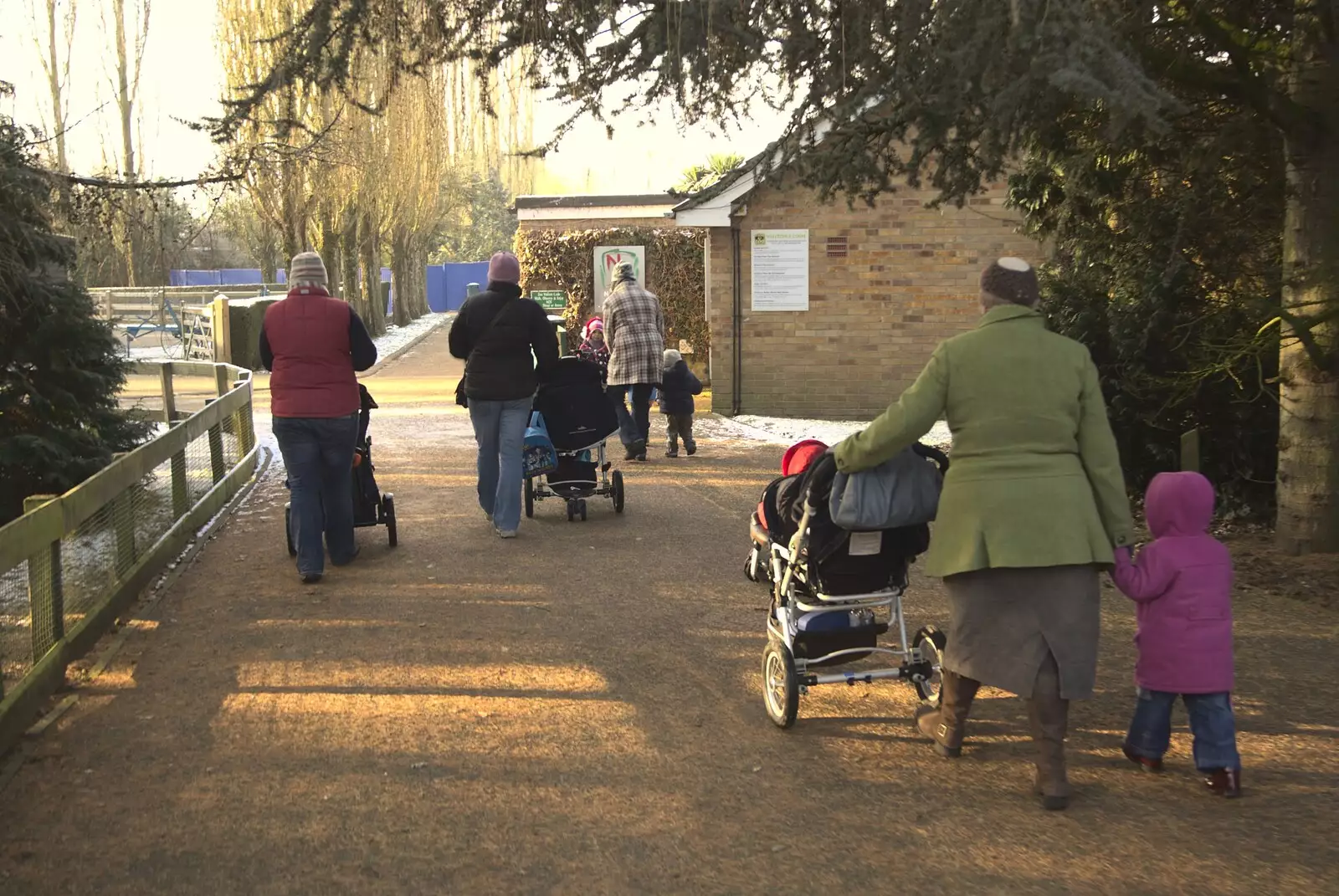 We head into the zoo, from Sledging, A Trip to the Zoo, and Thrandeston Carols, Diss and Banham, Norfolk - 20th December 2010