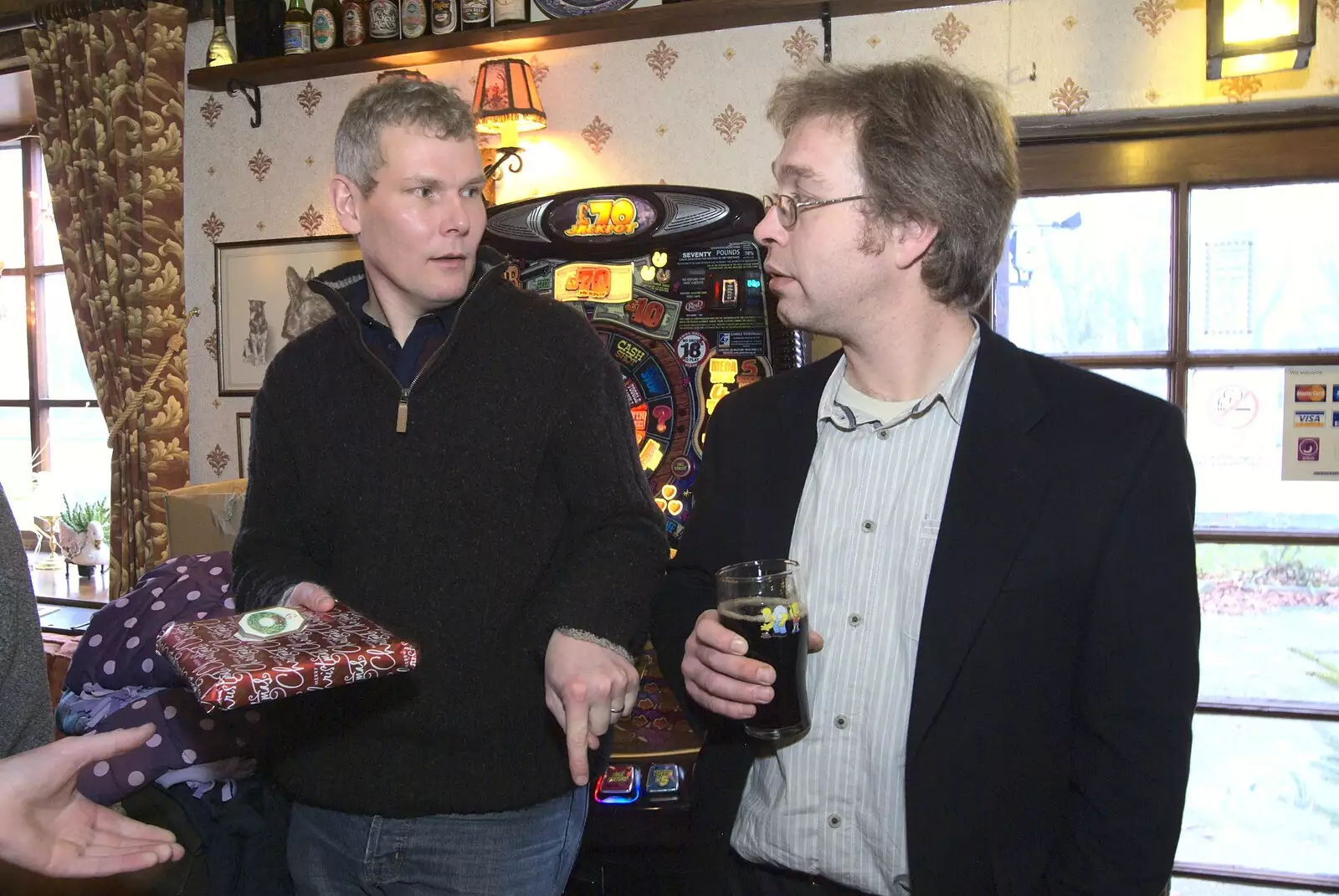 Bill chats to Marc, from Christmas Day at the Swan Inn, and some Festive Trips, Brome, Knettishall and Norwich - 25th December 2010