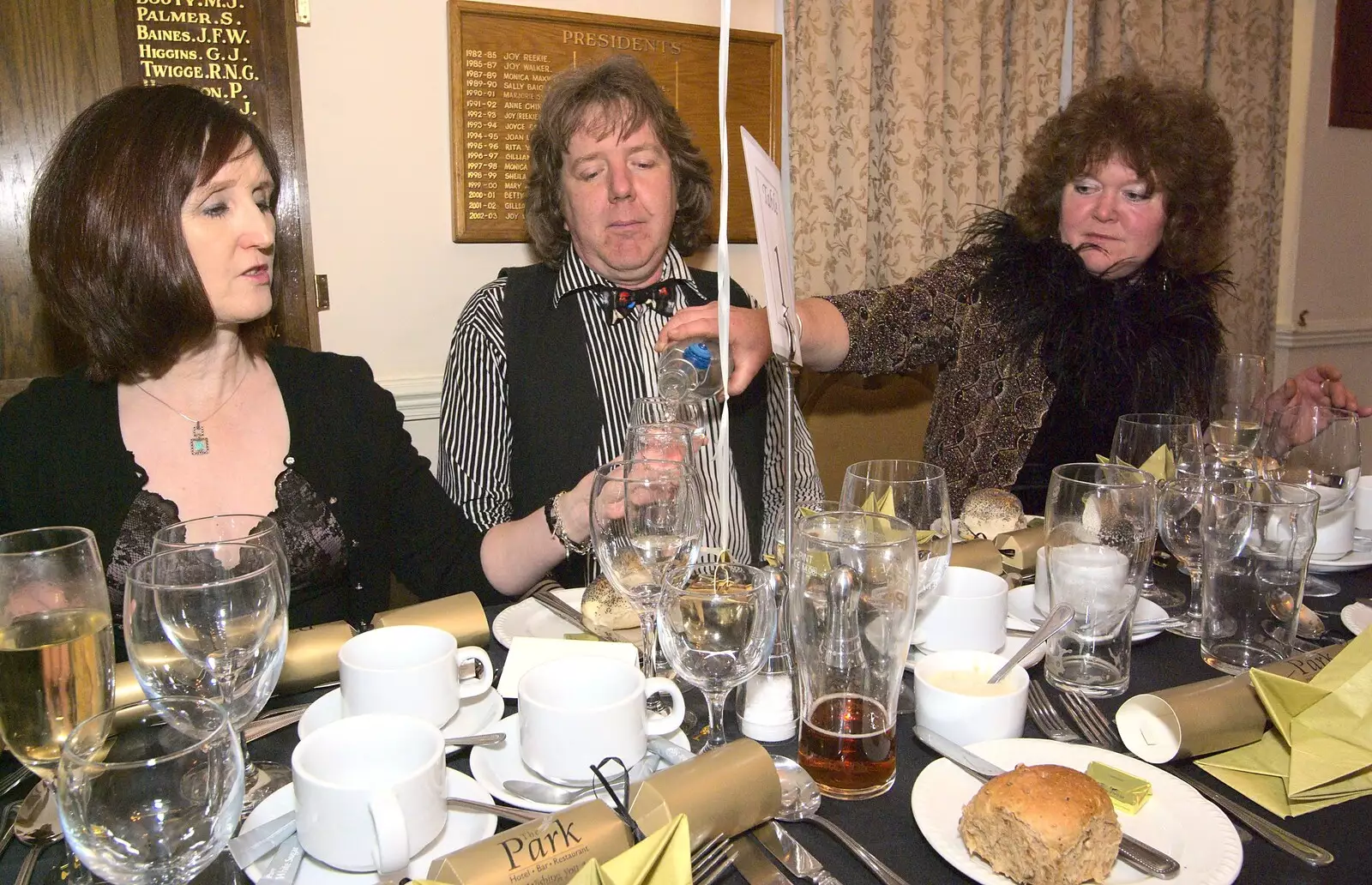 Wilma, Max and Jo, from New Year's Eve With The BBs, Park Hotel, Diss, Norfolk - 31st December 2010