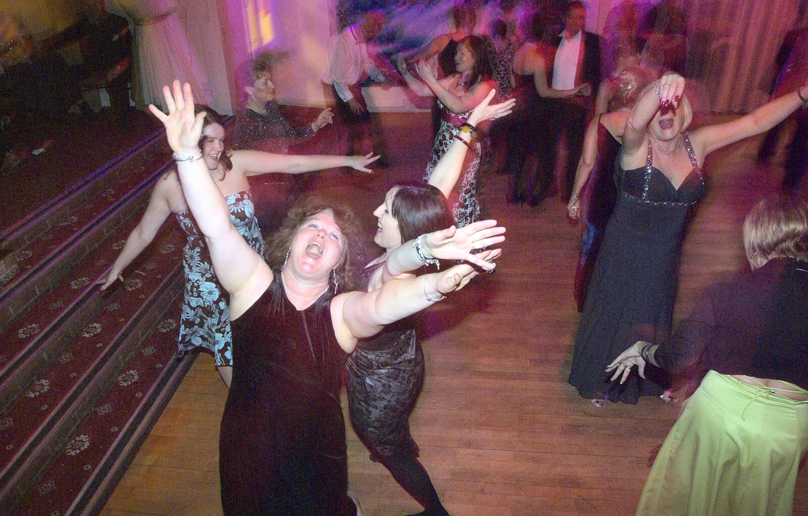 Jo dances after the gig from New Year's Eve With The BBs, Park Hotel, Diss, Norfolk - 31st December 2010