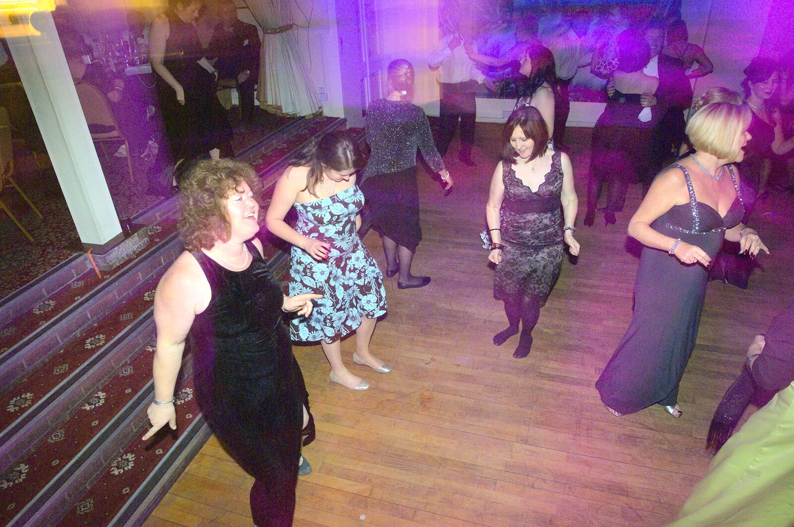 Jo, Isobel and Wilma dance from New Year's Eve With The BBs, Park Hotel, Diss, Norfolk - 31st December 2010