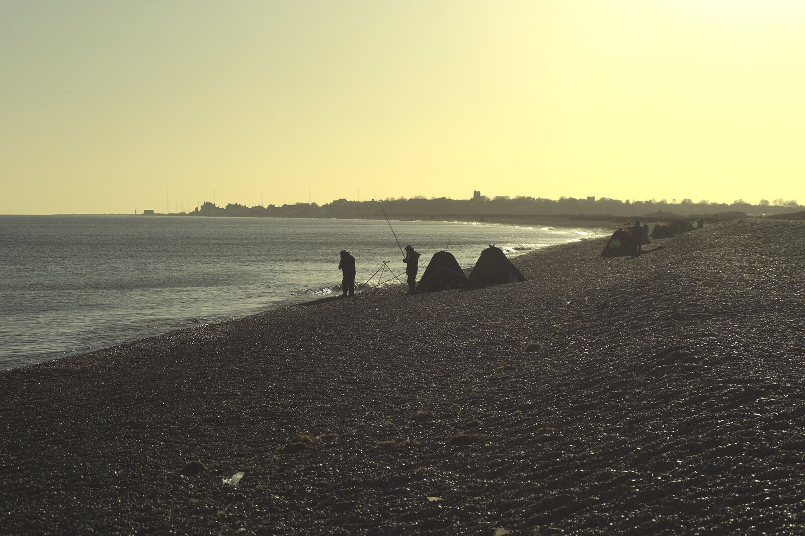 A Trip to Thorpeness, Suffolk - 9th January 2011: Fishermen on the beach