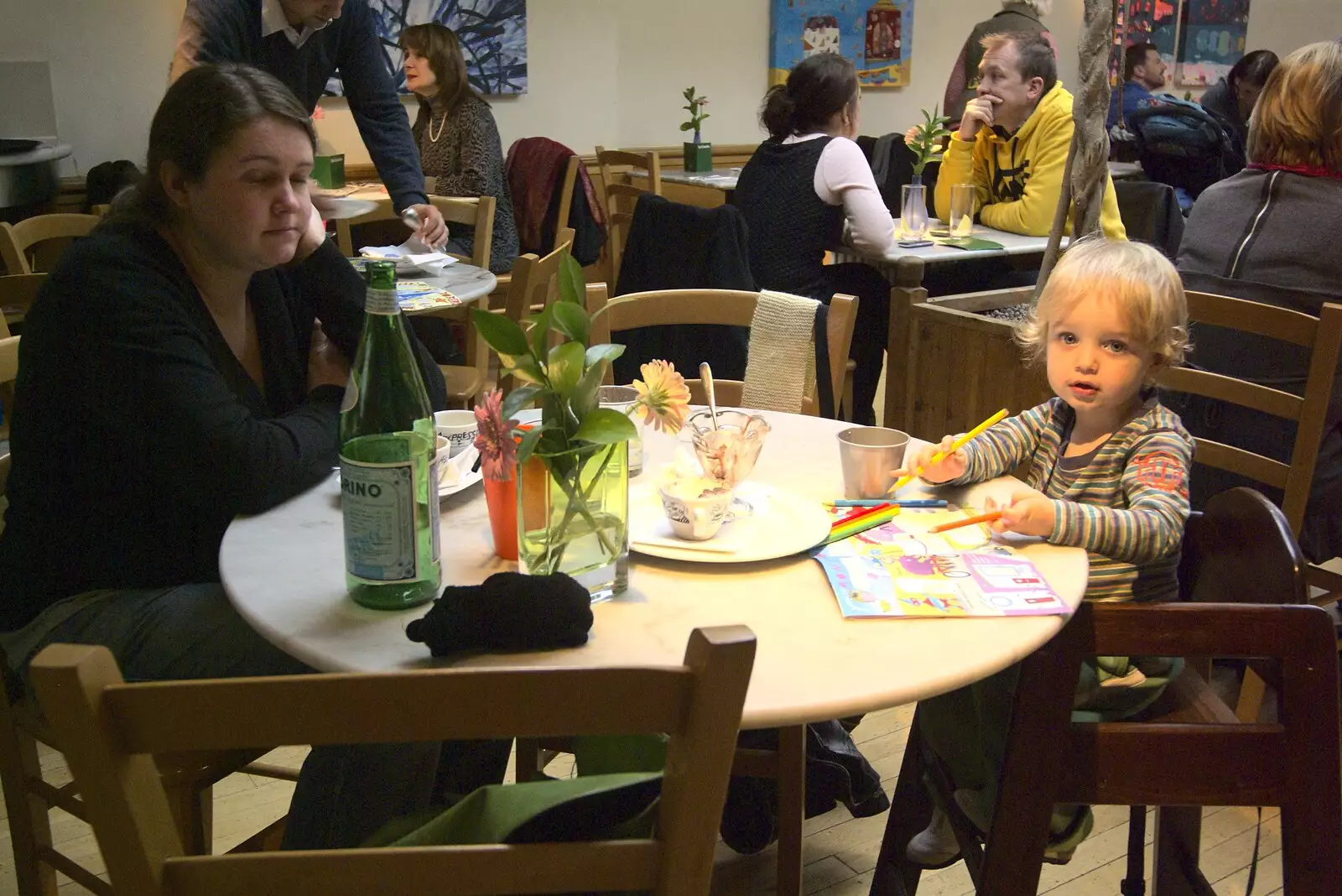 Isobel and Fred, from Pizza in Bury St. Edmunds, Suffolk - 30th January 2011