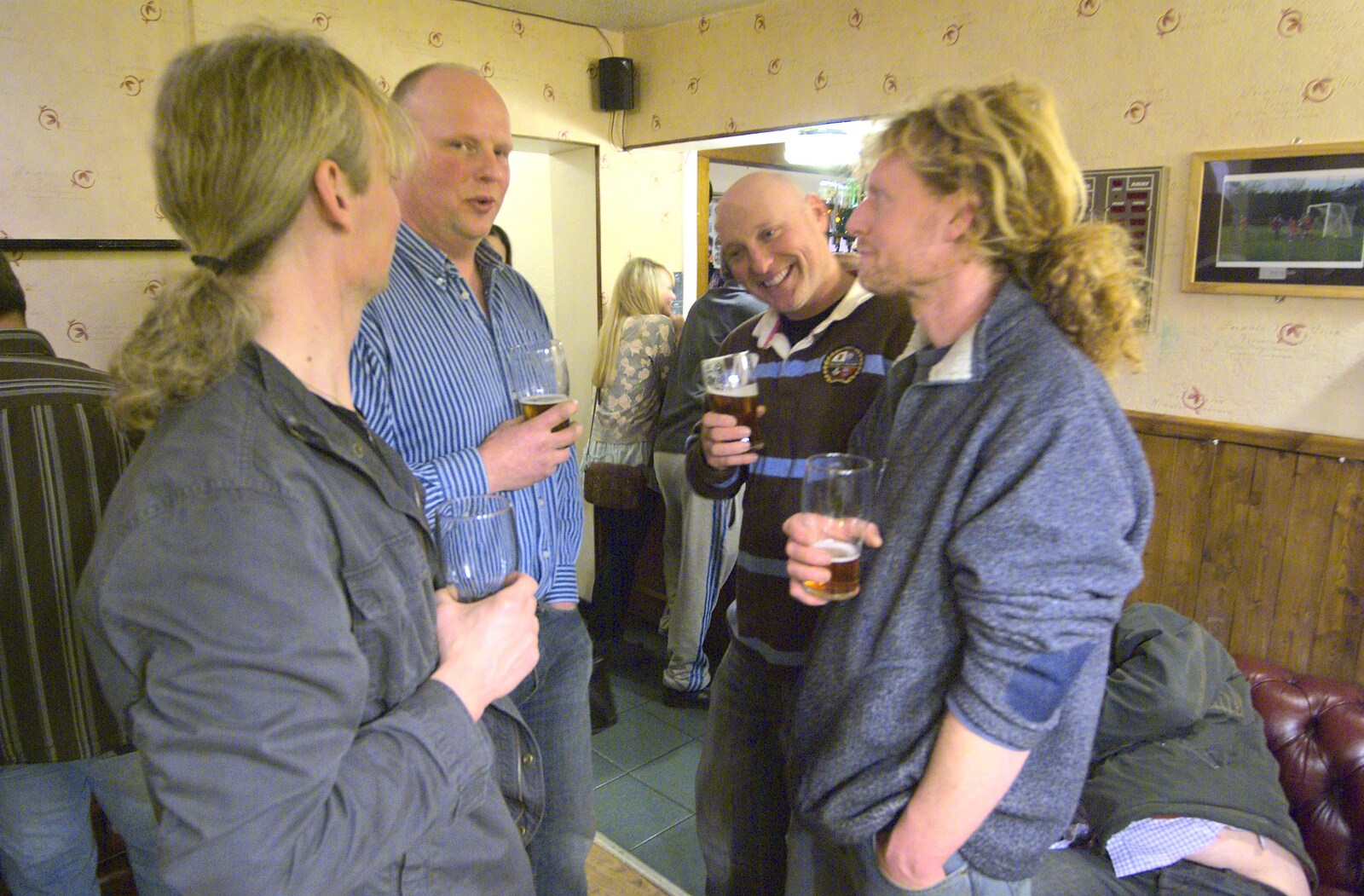 Jimmy, Tim, Gov and Wavy from The Cherry Tree Beer Festival, Yaxley, Suffolk - 4th February 2011