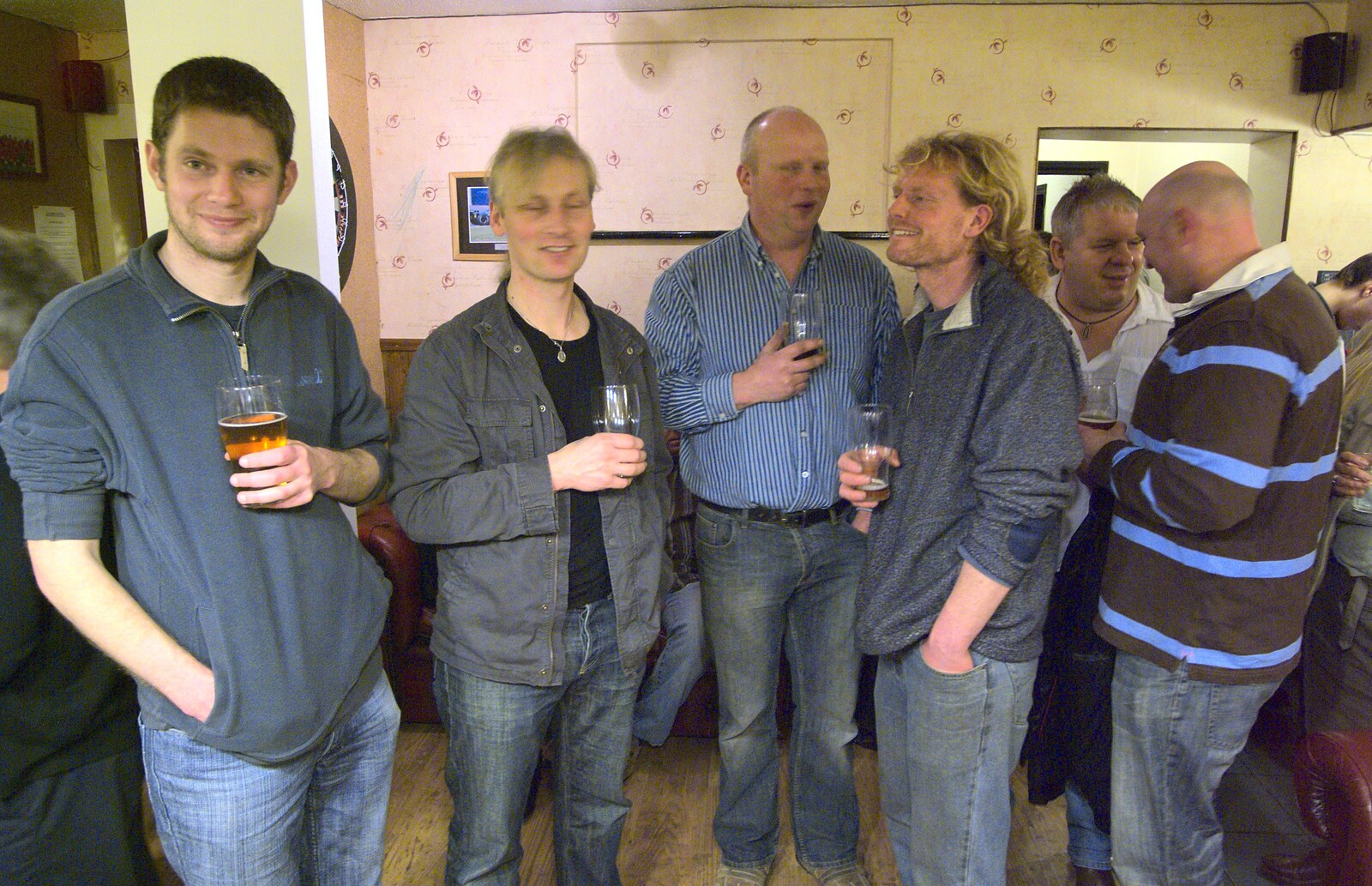 The Boy Phil and the gang in The Tree from The Cherry Tree Beer Festival, Yaxley, Suffolk - 4th February 2011