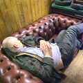 Sofa bloke is still asleep, The Cherry Tree Beer Festival, Yaxley, Suffolk - 4th February 2011