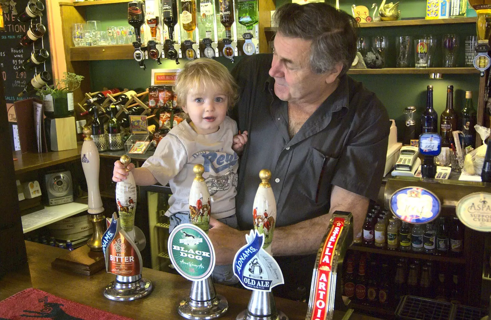 Fred and Alan, from Fred Visits The Swan, Brome, Suffolk - 5th February 2011