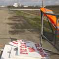 An ironic heap of discarded placards, Eye Say No To Waste!, Eye Airfield, Suffolk - 27th February 2011