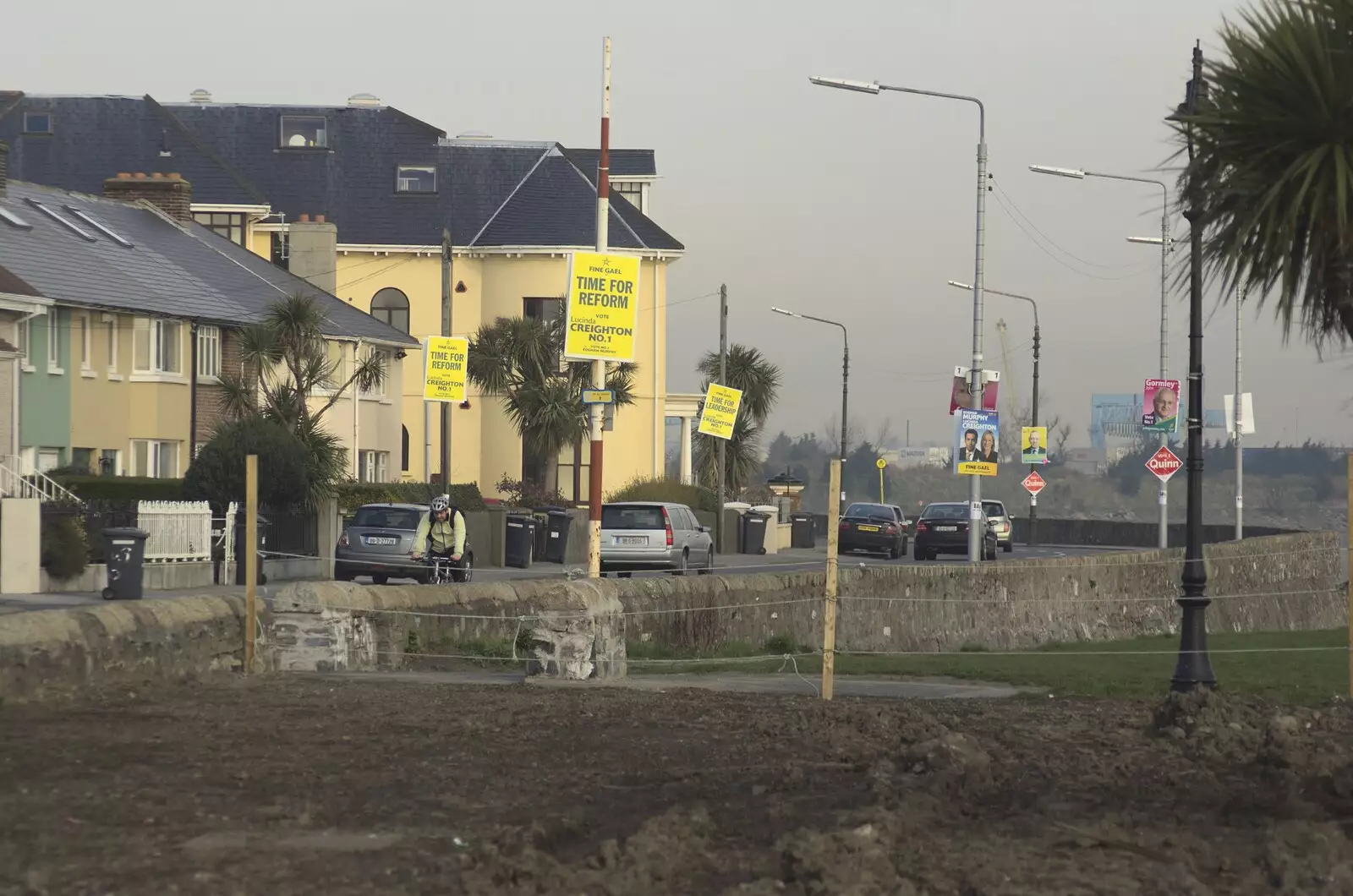 Election posters in Sandymount, from A Week in Monkstown, County Dublin, Ireland - 1st March 2011