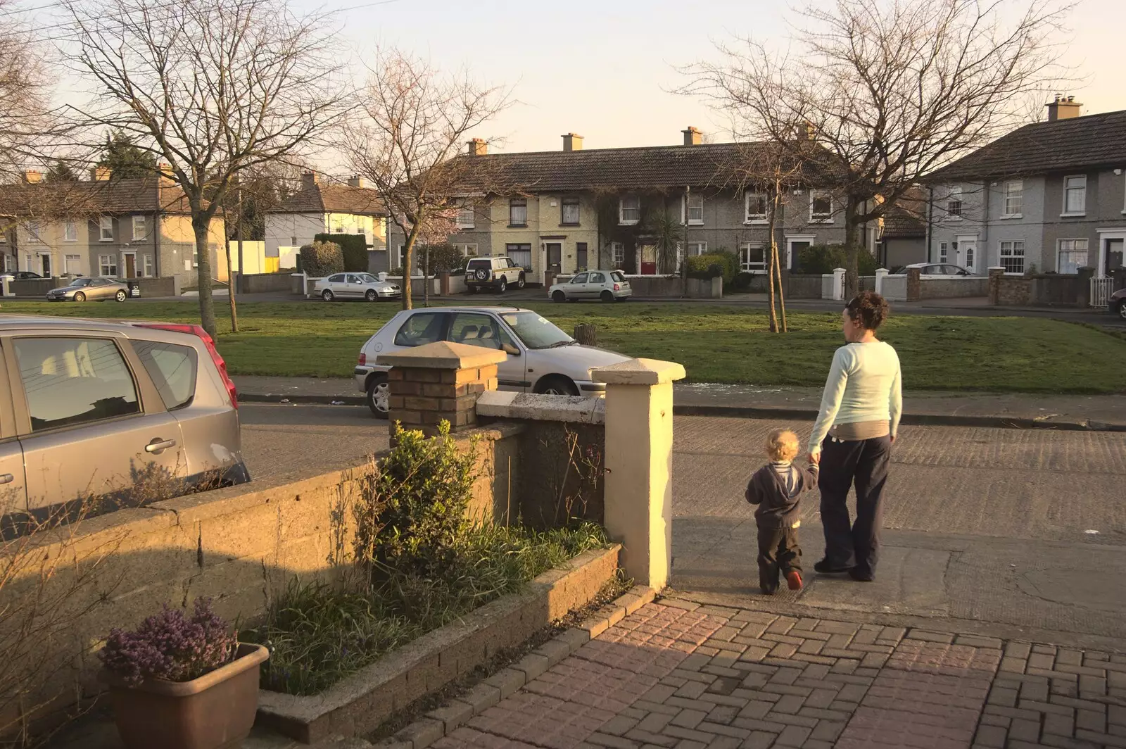 Fred and Evelyn go for a walk, from A Week in Monkstown, County Dublin, Ireland - 1st March 2011