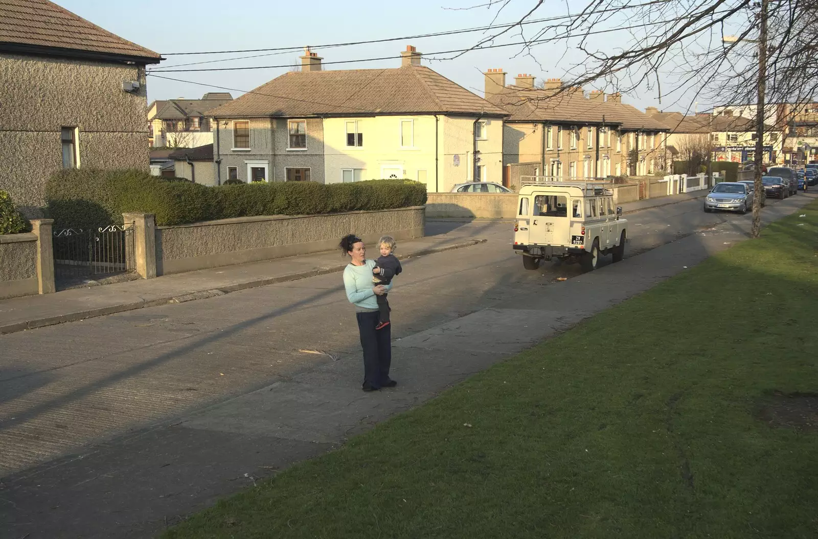 Evelyn picks Fred up, from A Week in Monkstown, County Dublin, Ireland - 1st March 2011