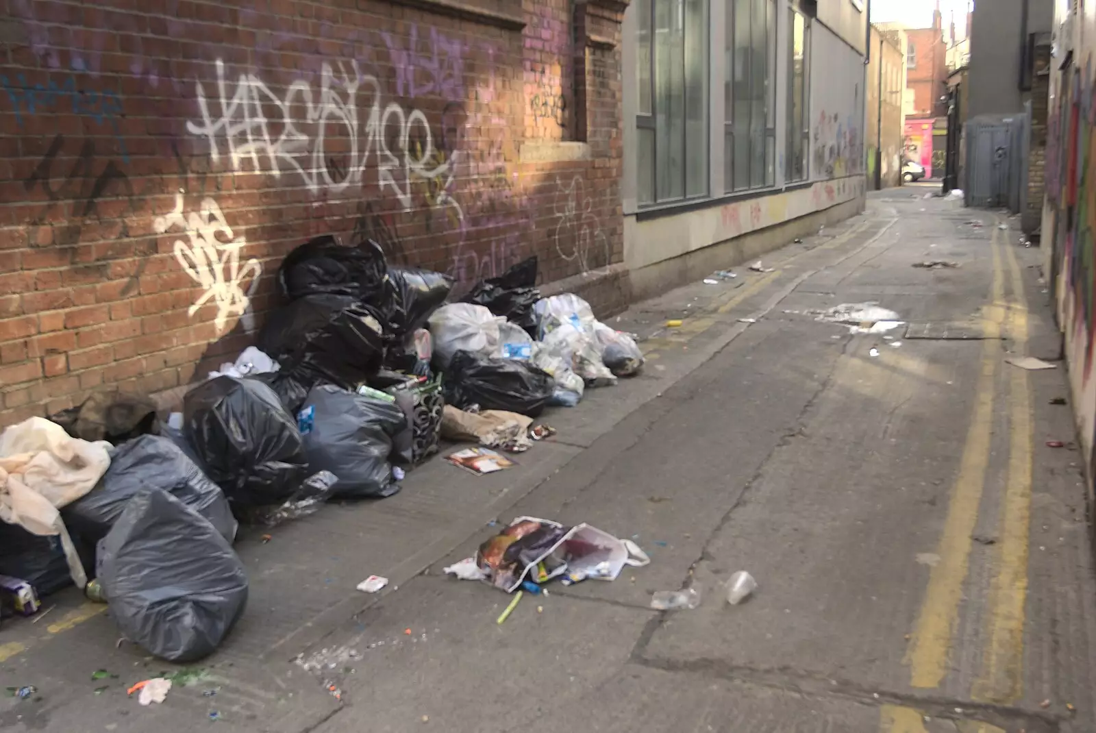 Urban decay, Temple Bar style, from A Week in Monkstown, County Dublin, Ireland - 1st March 2011