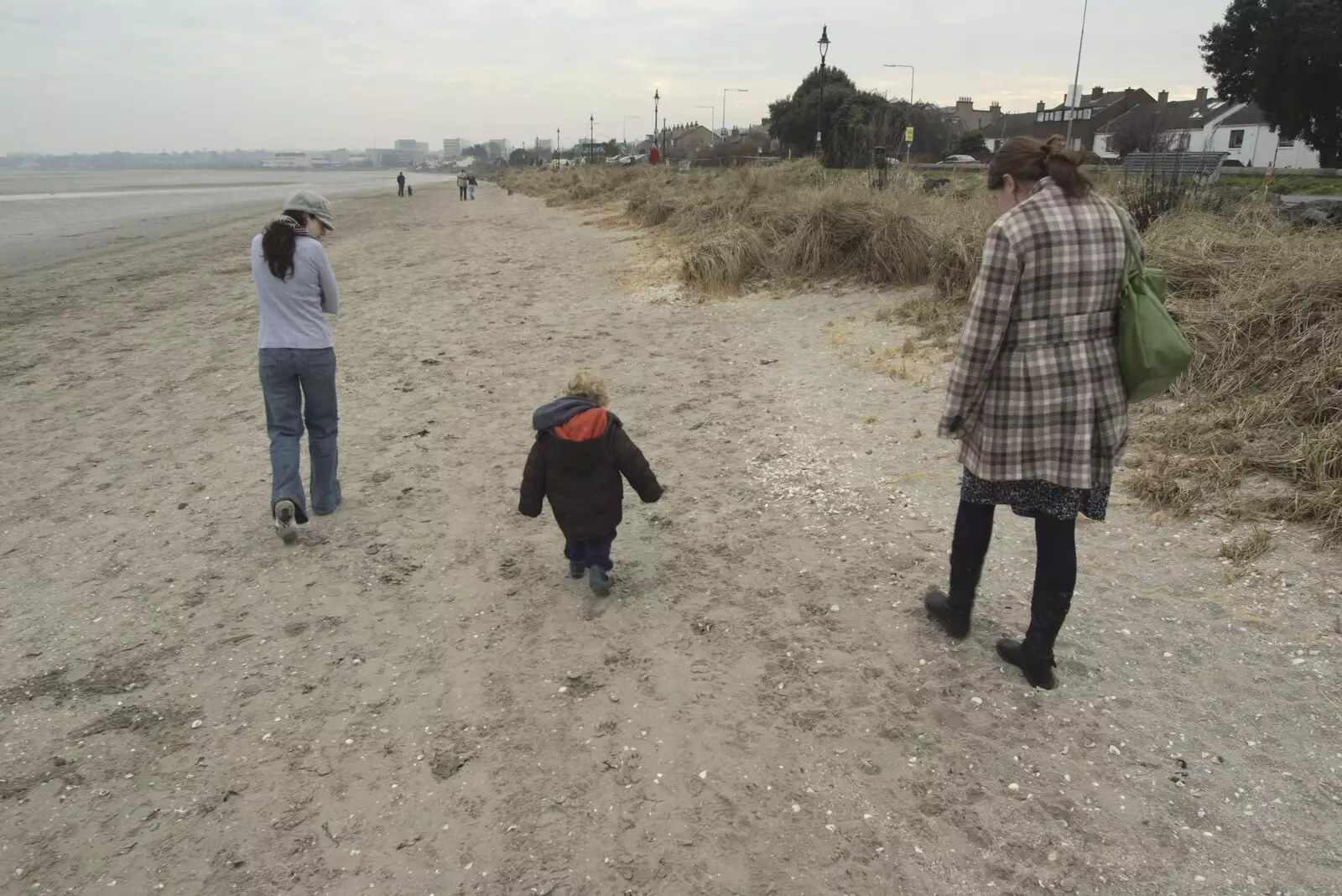 Walking on the beach at Sandymount, from A Week in Monkstown, County Dublin, Ireland - 1st March 2011