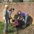 Planting potatoes, Nosher's Last Bumbles, Bressingham, Norfolk - 25th March 2011