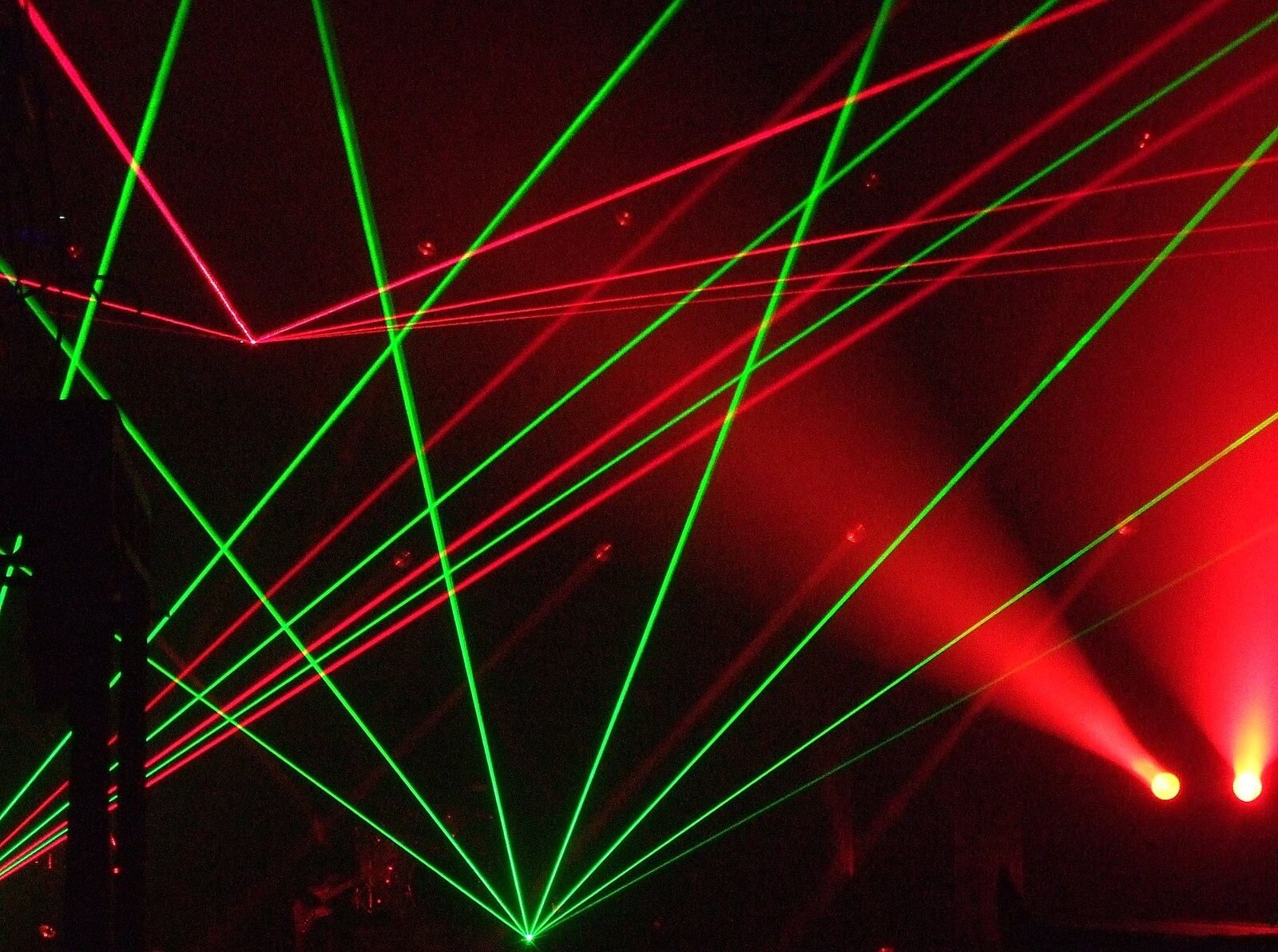 Lasers at Faithless, Brixton Academy from Faithless at Brixton Academy, and Sis and Matt Visit, London and Brome, Suffolk - 14th April 2011