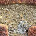 Close-up of brick mortar, Bubbles and Macro Fun, Brome, Suffolk - 17th April 2011