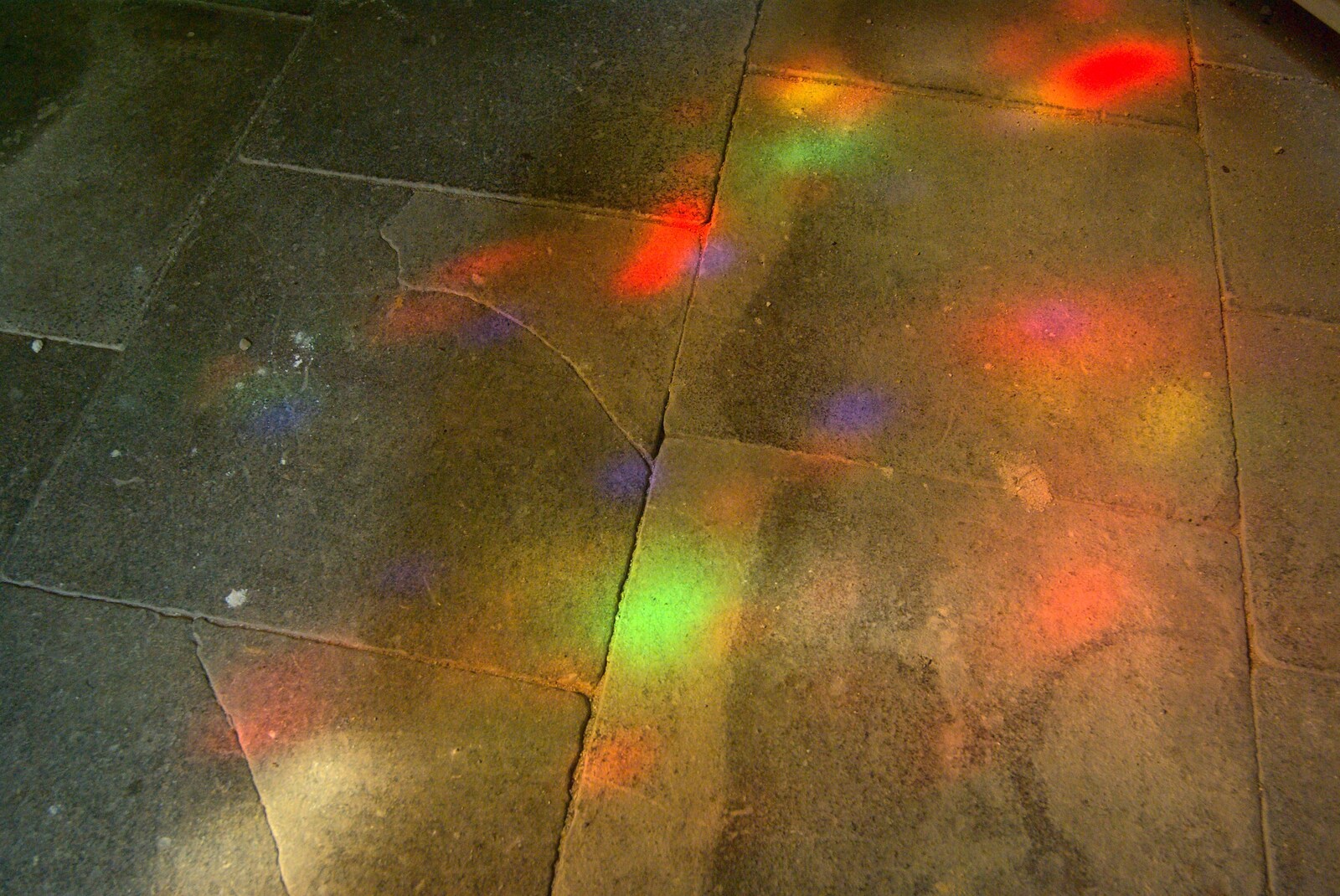 The floor is painted with light  from Charles and the Royal Wedding, Brome, Suffolk - 24th April 2011