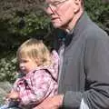 Sophie seems to be enjoying the rent-a-granddad, Another Day at the Zoo, Banham, Norfolk - 2nd May 2011