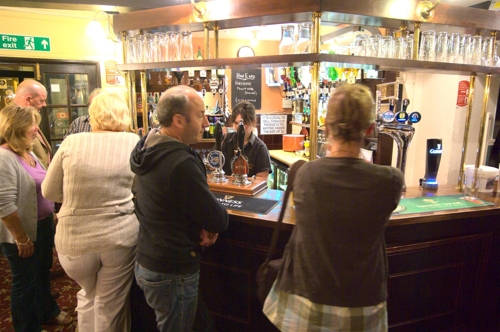 DH and Suey at the bar from The BSCC Weekend at Rutland Water, Empingham, Rutland - 14th May 2011