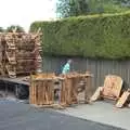 A delivery of garden benches occurs, The BSCC Weekend at Rutland Water, Empingham, Rutland - 14th May 2011