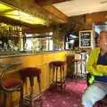 Bill stares at the preserved 70s/80s pub decor, The BSCC Weekend at Rutland Water, Empingham, Rutland - 14th May 2011